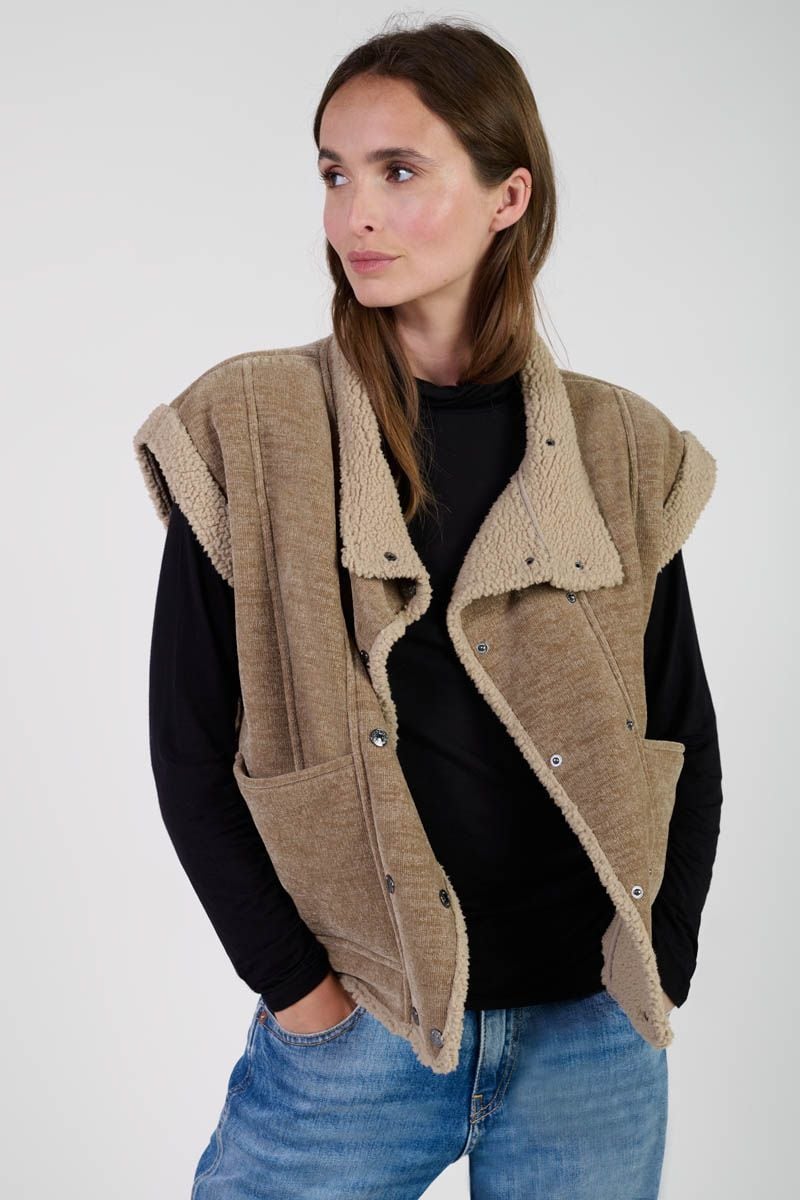 -Chaleco FUJI Tan