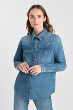 Cargar imagen en el visor de la galería, Camisa BARBARA Blue

