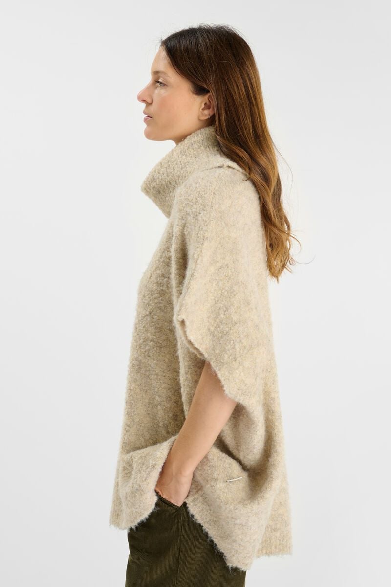 -Poncho LIROY Beige