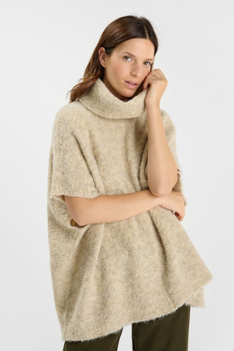 -Poncho LIROY Beige