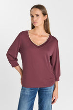 Cargar imagen en el visor de la galería, -Camiseta TICKA Burgundy
