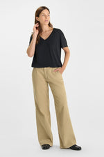 Cargar imagen en el visor de la galería, -Pantalón TAHIS Chino Ancho Beige

