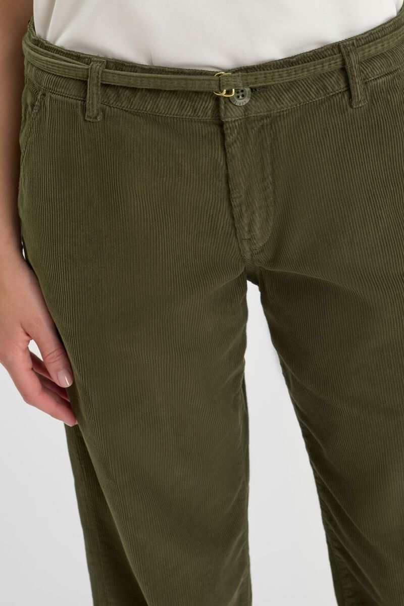 -Pantalón TAHIS Chino Ancho Olive