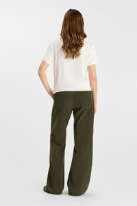 -Pantalón TAHIS Chino Ancho Olive