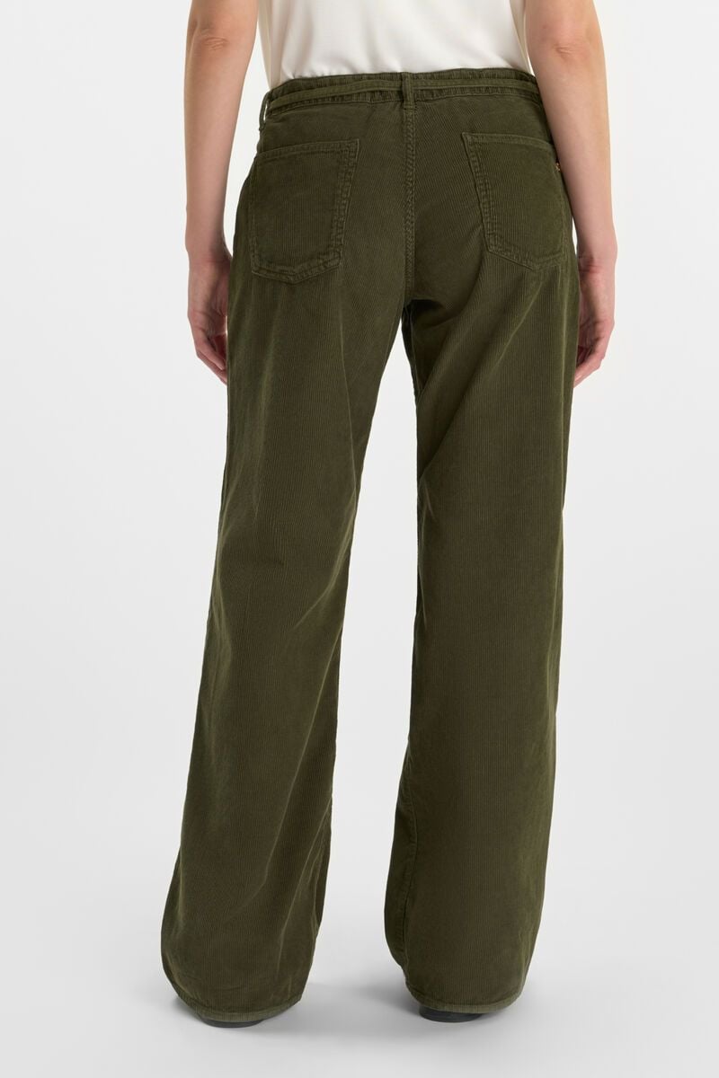 -Pantalón TAHIS Chino Ancho Olive
