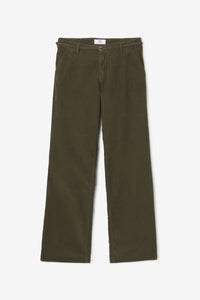 -Pantalón TAHIS Chino Ancho Olive