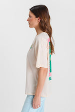 Cargar imagen en el visor de la galería, Camiseta PALMS Craie
