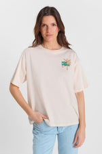 Cargar imagen en el visor de la galería, Camiseta PALMS Craie
